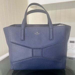 Kate Spade navy blue tote bag